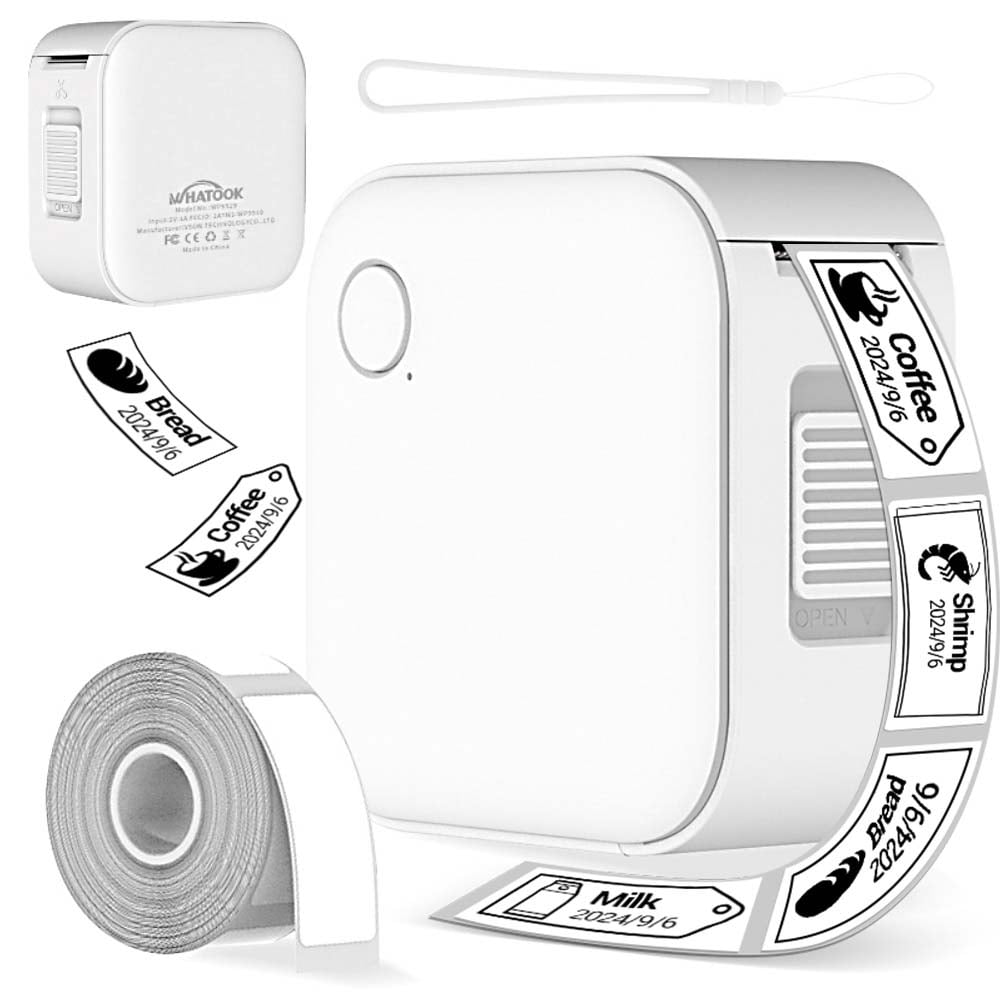 Small Label Maker Portable Bluetooth Label Maker Machine with Inkless Printing, Multiple Templates, Waterproof Labels...