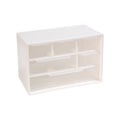 Mini Desk Drawer Organizer with 6 Clear Drawers - Small Plastic Storage Box for Office, Classroom, Crafts, Home Deskt...