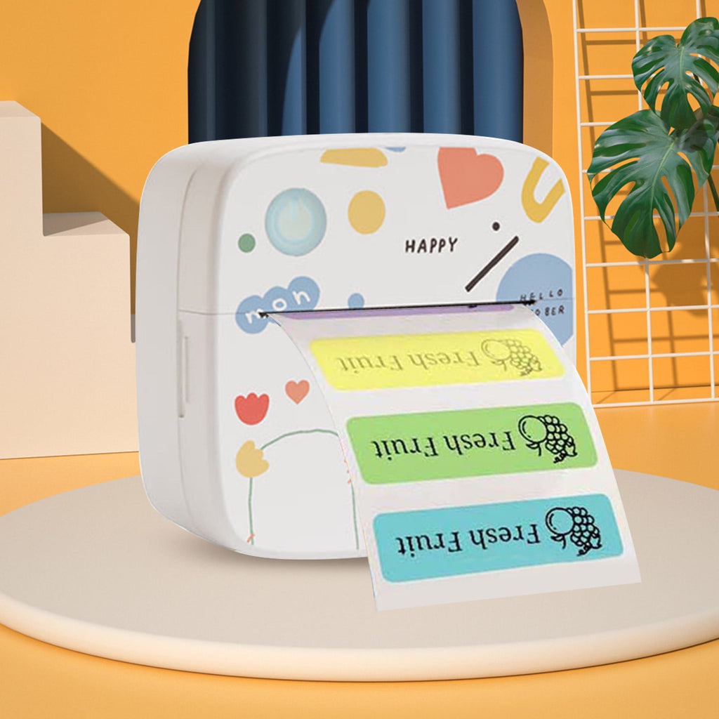 Momihoom Label Maker Machine with Tape, Portable Bluetooth Mini Label Printer for Organizing Storage, Rechargeable Thermal Label Maker Small