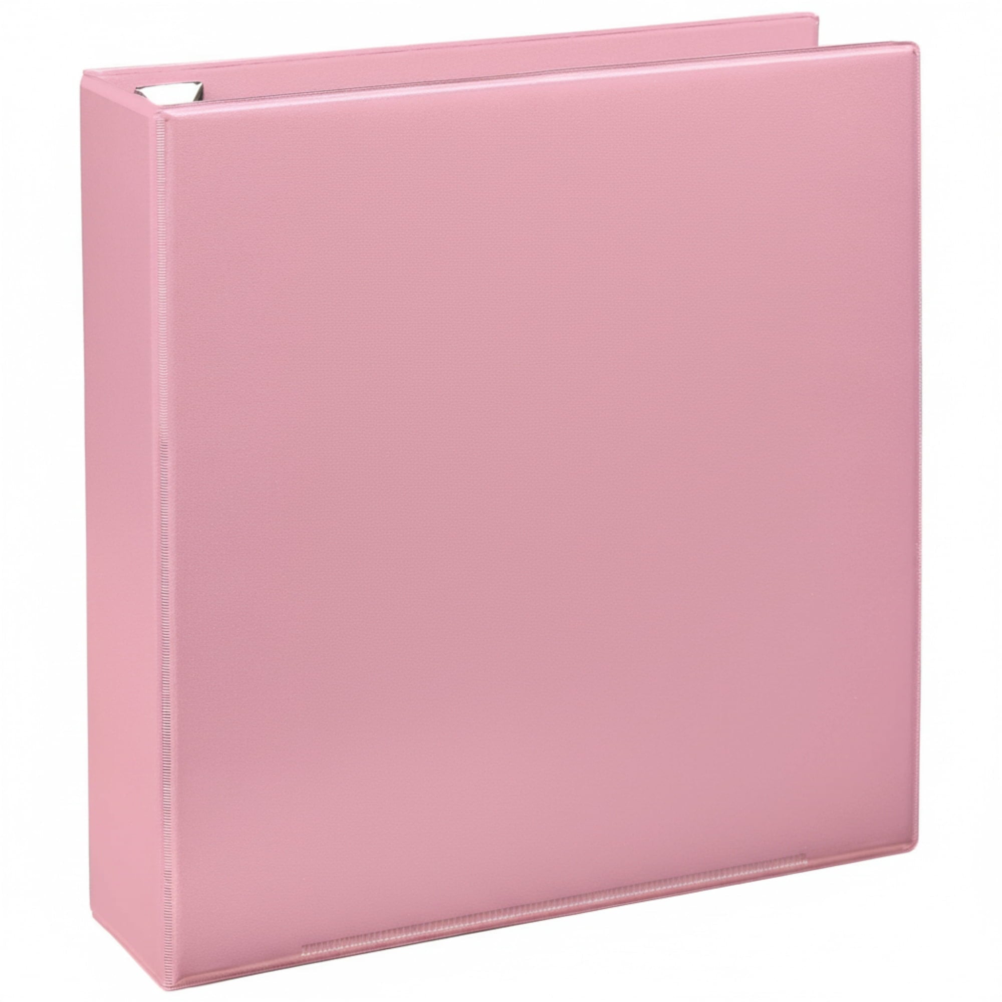 Heavy-Duty View 3-Ring Binder, 2" D-Rings, 49% Recycled, Light Pink