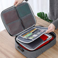 Organization and Storage - File Organizer Bag Safe Document Box With Lock Multifunctional Office Home Travel Filing Storage Case With Handle