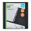 3-Ring Durable View Binder, 1.5" Slanted D-Rings, Black
