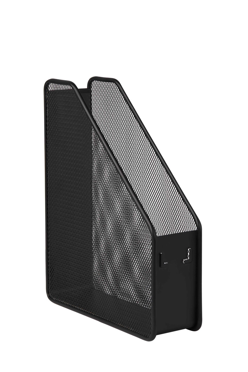 File Organizers, Metal Mesh Magazine File Holder, Black, One Compartment
