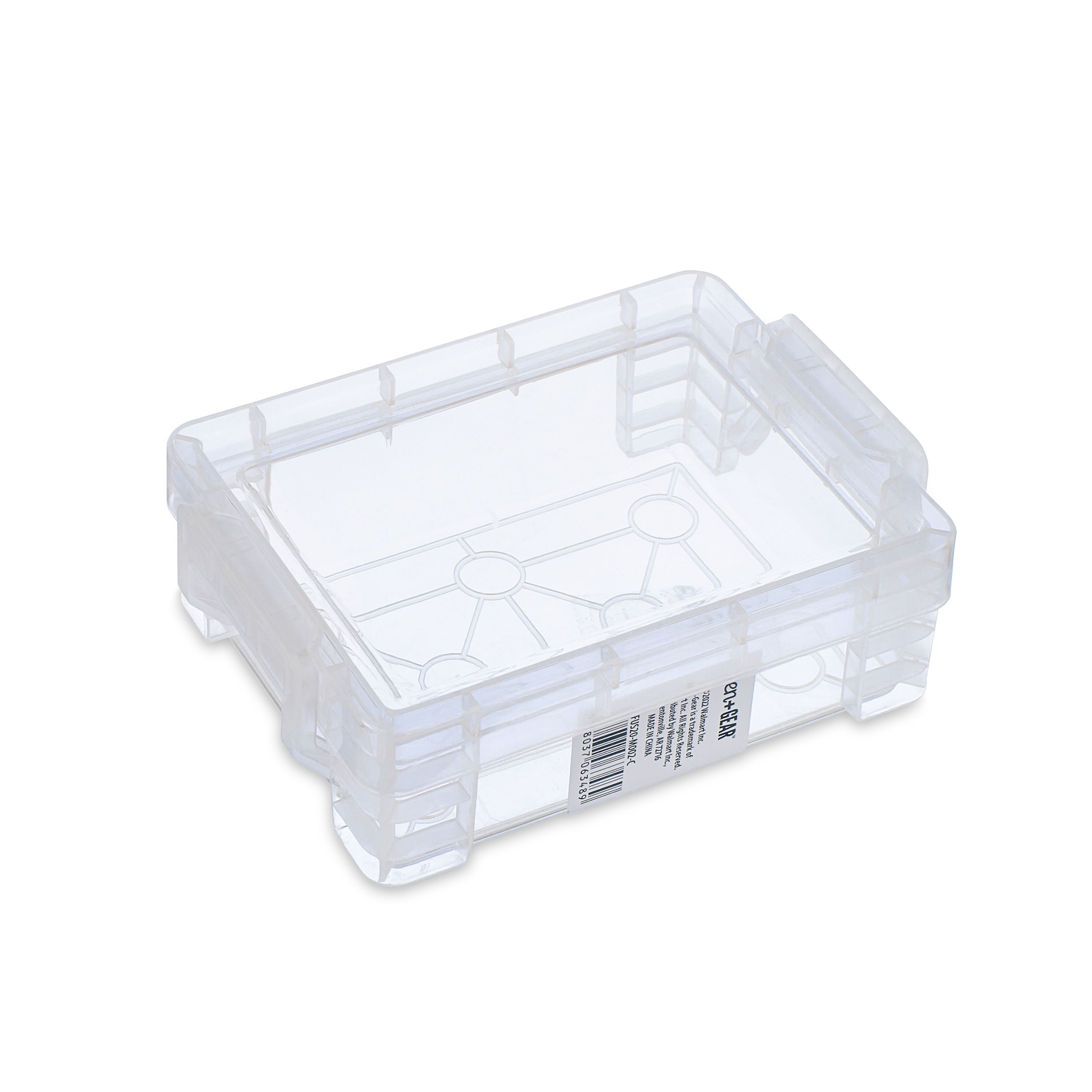 Pen+Gear Plastic Storage Box, Clear Desktop Organizer,New, 1 Counter per Pack