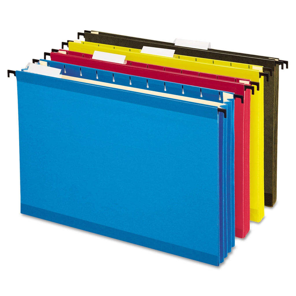 Letter-Size Hanging Pocket File Organizer, Assorted, 4 Pack