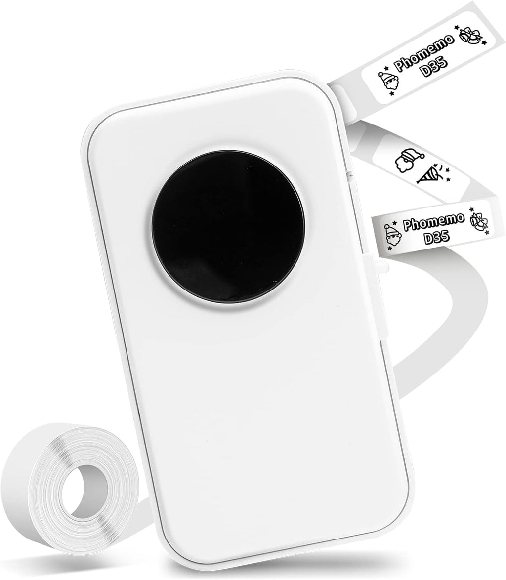 D35 Simplify Labeling with the Portable Bluetooth Mini Label Maker - Wireless Mini Labels Maker for Home and Office O...