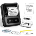 Thermal Label Maker with 100 Labels - Portable Bluetooth Address Label Printer for Small Business, Barcode & Retail, ...
