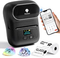 Black Thermal Label Maker For Barcode Logo