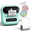 Phomemo M220 3.14 Inch Portable Bluetooth Thermal Label Maker - Support 20-80mm Width Label for Clothing, Mailing, and Address Labels - Comp