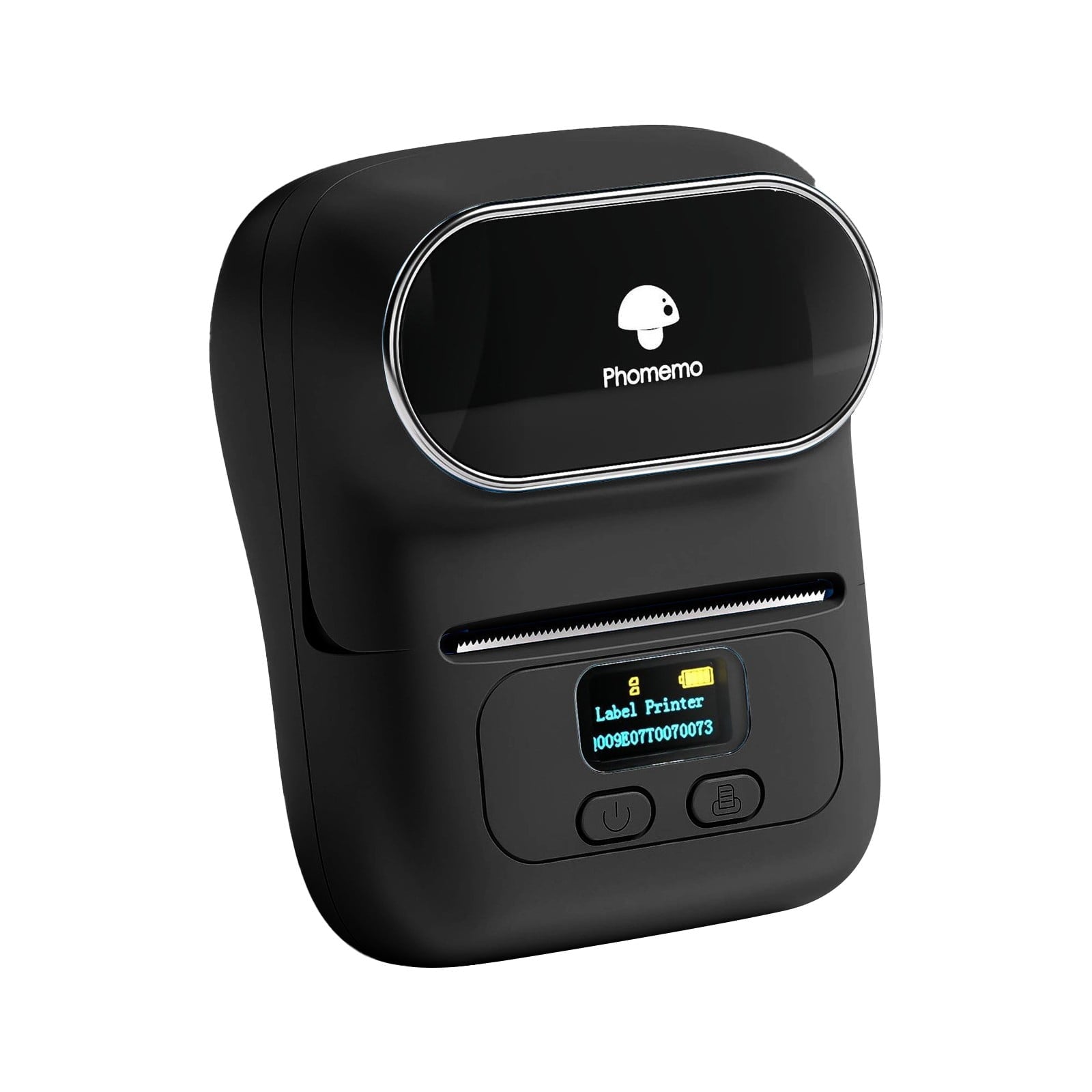 Black Mini Bluetooth Thermal Label Maker - 2 Inch Inkless Barcode Printer | Address/Logo/Clothing Label Tool for Smal...