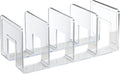 Acrylic File Sorter, Clear File Holder Acrylic Desk Organizer, Sturdy Desktop Files Organizer Files Folder Holder Rac...