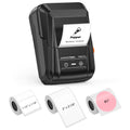 T50M Pro Bluetooth Label Maker Machine with 3 Tapes, Versatile App with 40 Fonts and 450+ Icons, Black