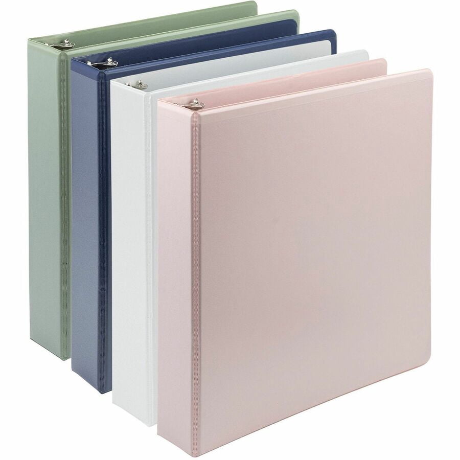 Samsill Earth's Choice Plant-Based View Durable 1.5 Inch 3 Ring Binders - Assortment 4 Pack, 4 Pack (Quantity)