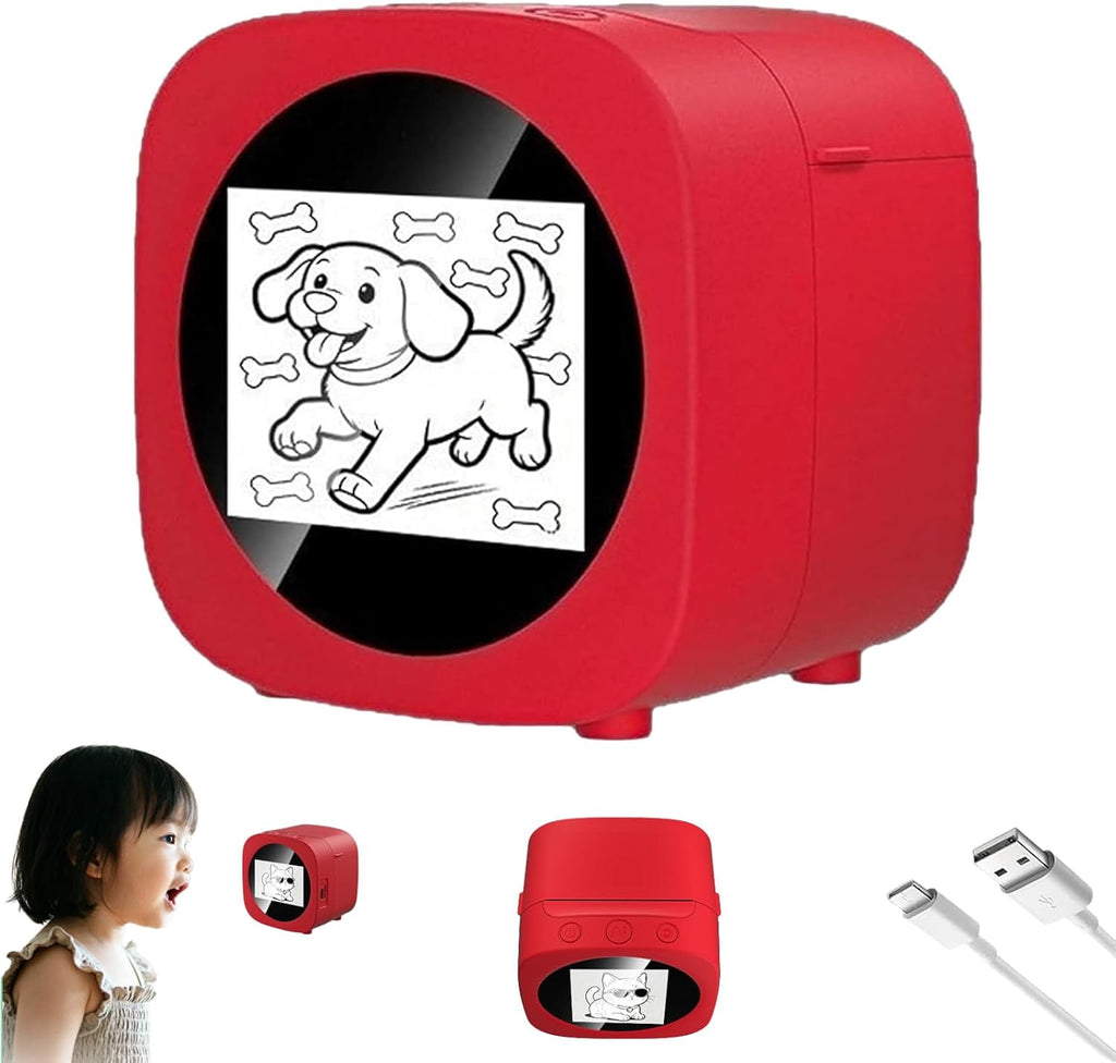 Sticker Printer, Mini Inkless Thermal Label Maker with Preview Screen, Portable for Home Office School Craft Labeling