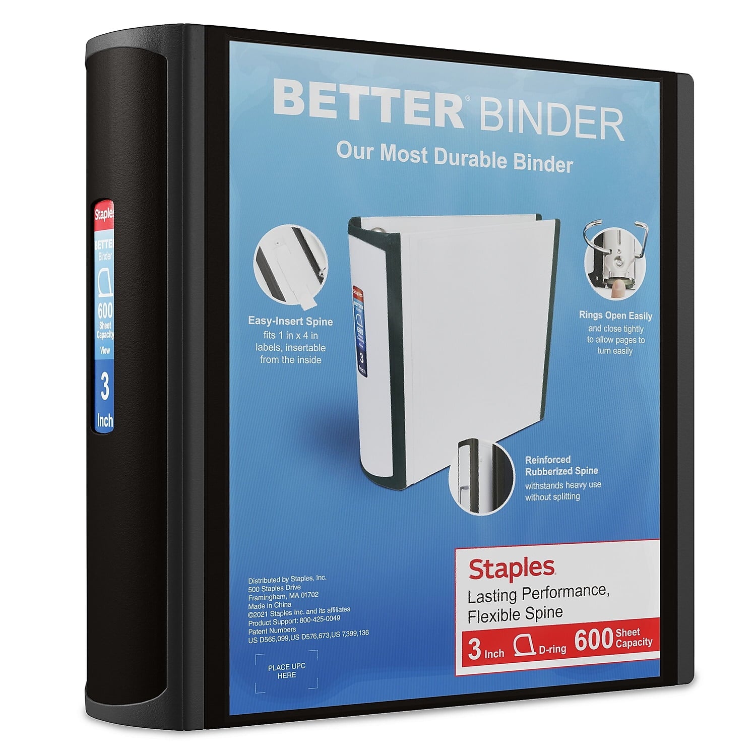 3" 3-Ring Better Binder Black (15126-CC) 702874