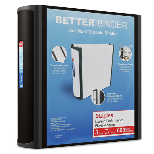 3" 3-Ring Better Binder Black (15126-CC) 702874