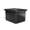 File Box Plastic File Box Snap Letter/Legal Size Black (140169/140140)