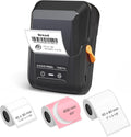 T50M Pro Bluetooth Label Maker Machine with 3 Tapes, Wide Waterproof Label, Versatile App with 30+ Fonts and 660+ Icons, Inkless Labeler for