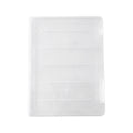 TERGAYEE Portable Project Case,Plastic File Storage Cases,Transparent File Slim Cases Plastic Storage File Boxes,Organizer Box Plastic with