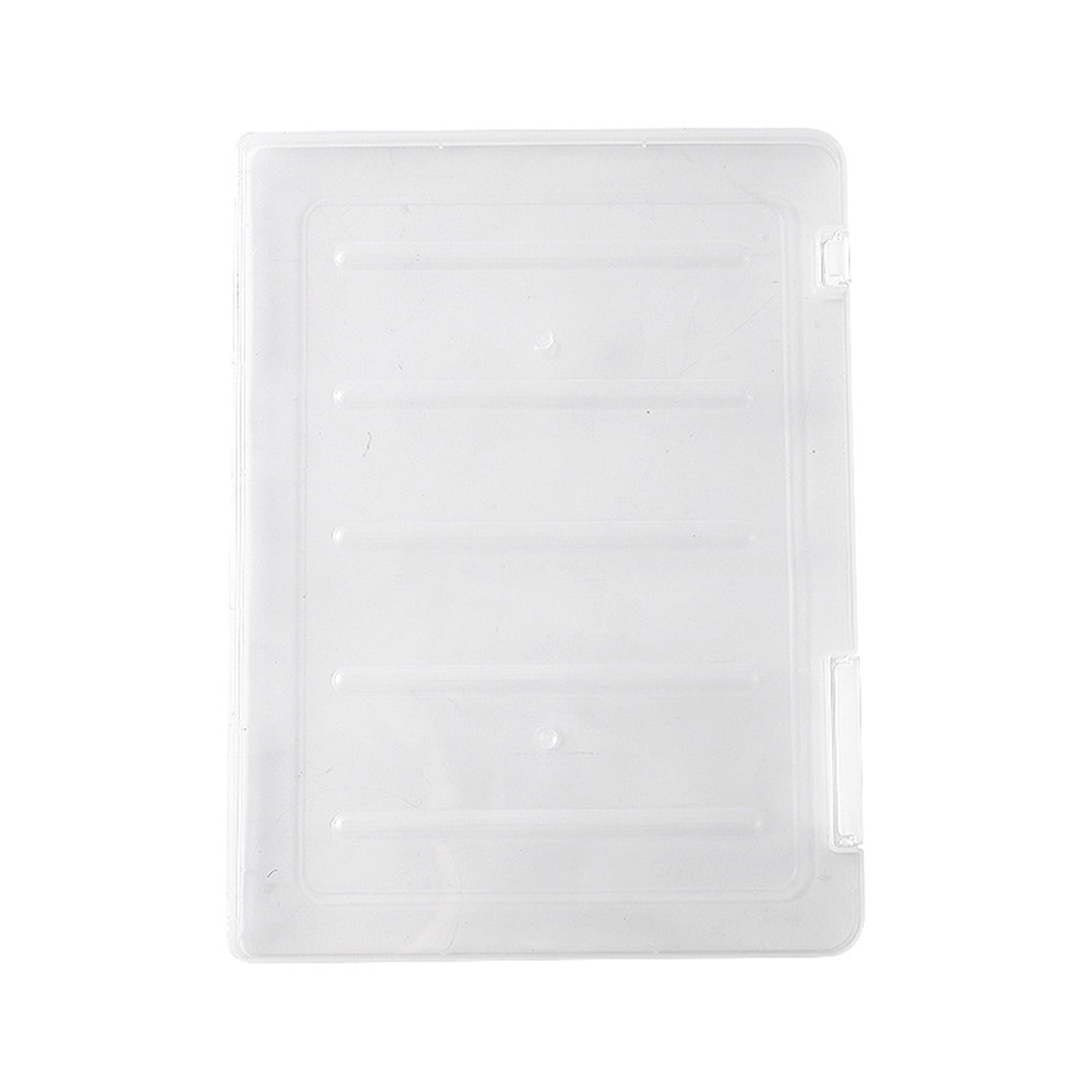 TERGAYEE Portable Project Case,Plastic File Storage Cases,Transparent File Slim Cases Plastic Storage File Boxes,Organizer Box Plastic with