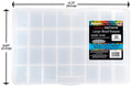 32 Comp Large Bead Keeper Box - Clear Plastic - 2176