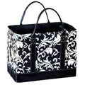 The Lakeside Collection Faux Leather Letter-Size File Organizer, Black