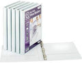 Tops View Binders White 1/2 Inch Customizable 6 Count