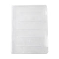 Clear Plastic File Box Portable Storage Bin, Snap-Lid Document Holder for Letter A4 Paper, Stackable Office office Su...