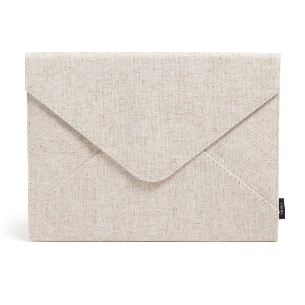UBrandsLinen Document Holder File Sorter, 13 x 9.75in., Beige