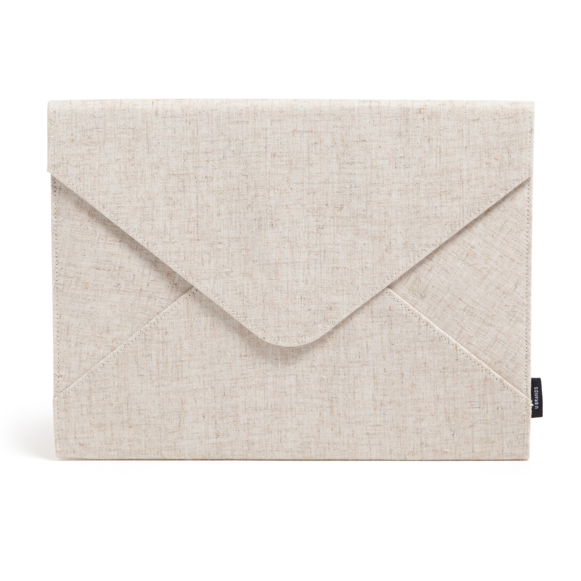 UBrandsLinen Document Holder File Sorter, 13 x 9.75in., Beige