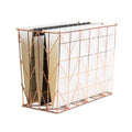 Wire Hanging File Folder Desk Organizer, Copper, 854U