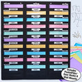WalMaster 30-Pocket Wall Chart Filing System WITH LABEL HOLDERS for Classroom and Office, Wall File Organizer (Pocket...