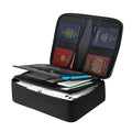 VEVOR Fireproof Document Box, 1832  Heat Insulated Fireproof & Waterproof Box with Lock, Portable Multi-Layer Home Office Travel File Storag