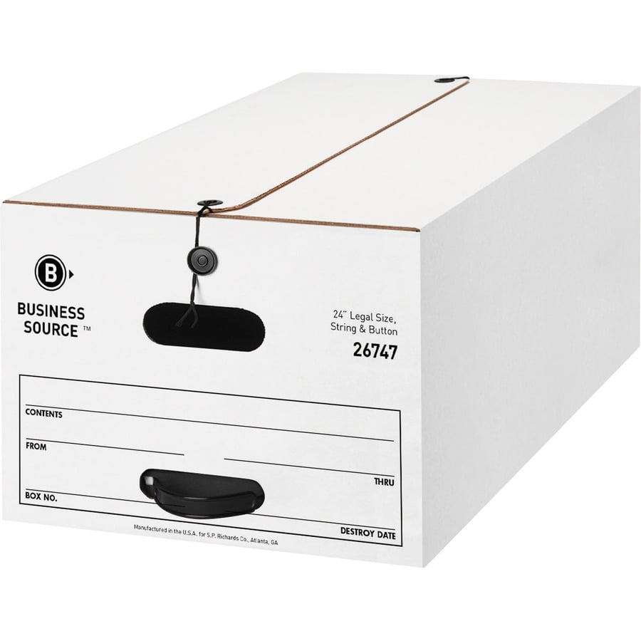 Medium Duty Legal Size Storage Box - Internal Dimensions: 15" Width X 24" Depth X 10" Height - External Dimensions: 1... - Image 3