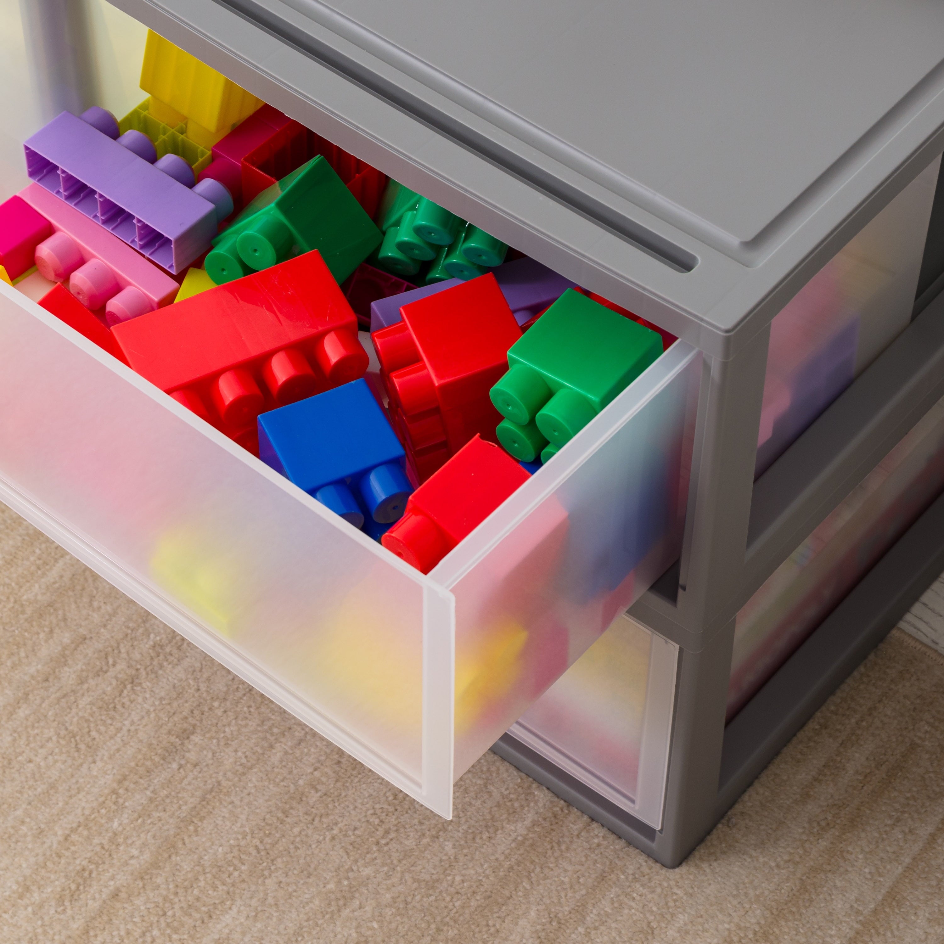 IRIS 47 Qt XLarge Plastic Drawers, Under Bed Storage Bins, Stackable, Modular 2Pk - Image 4