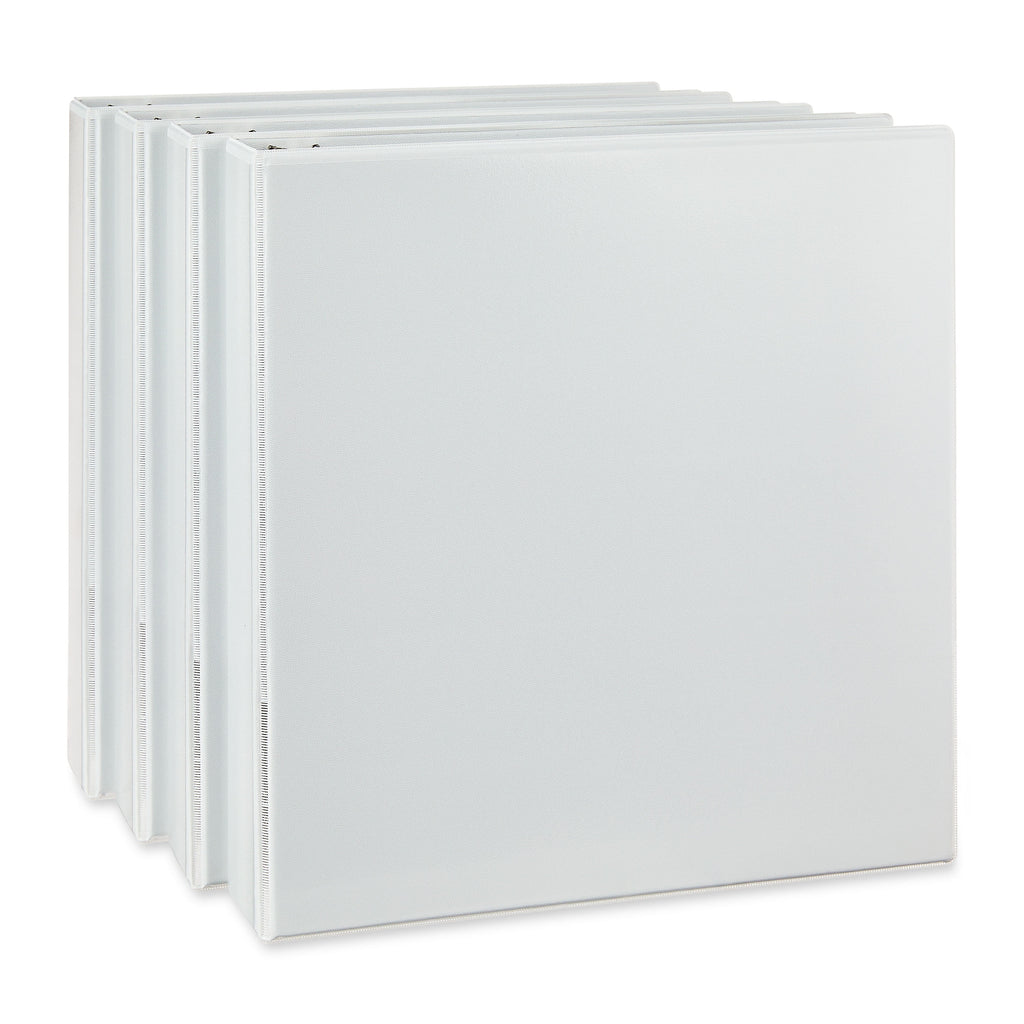 Durable View 1.5-inch D-Ring Binders, 4 Count, White - Image 2