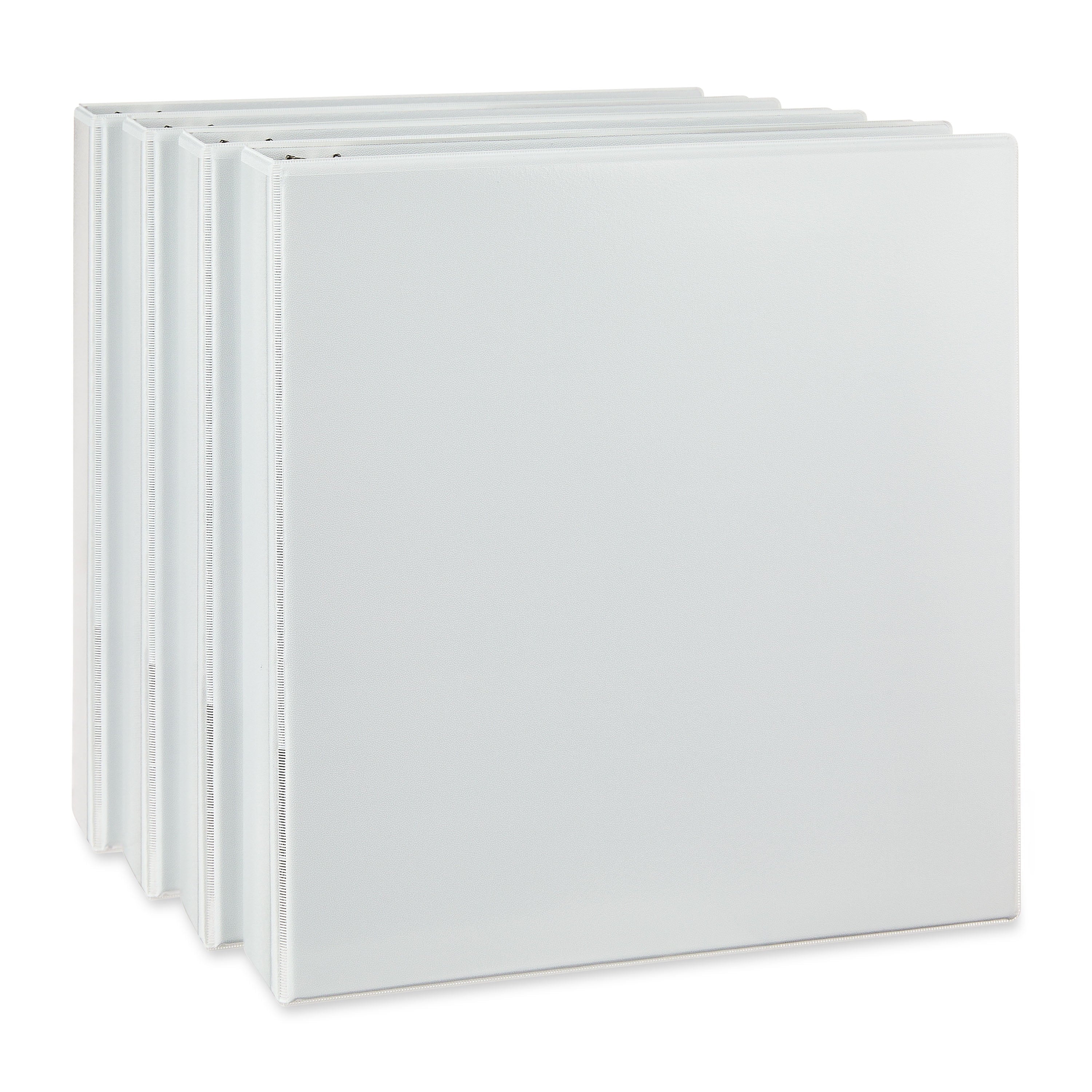 Durable View 1.5-inch D-Ring Binders, 4 Count, White - Image 2