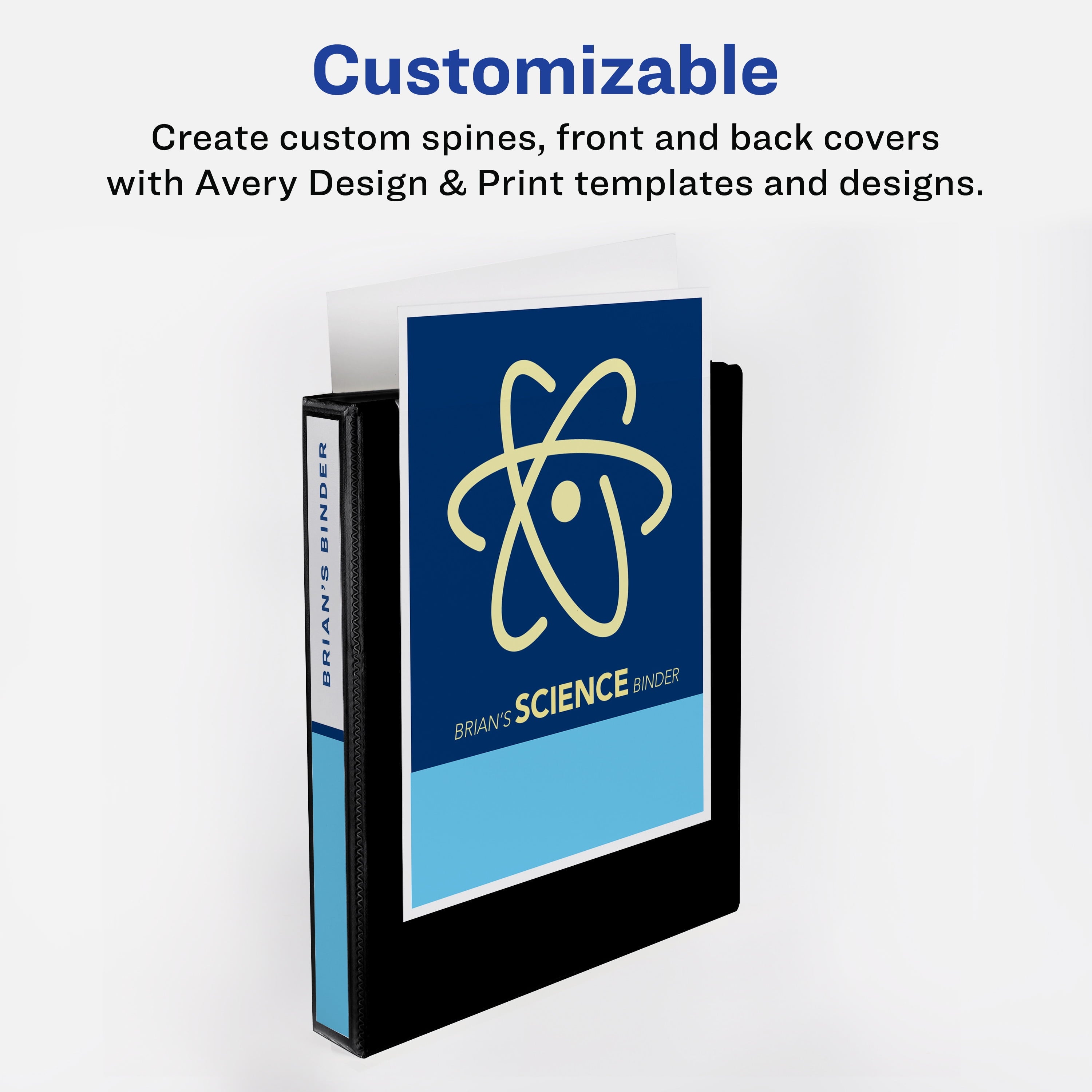 Avery Heavy-Duty View 3 Ring Binder, 1.5" Slant Rings, White - Image 3