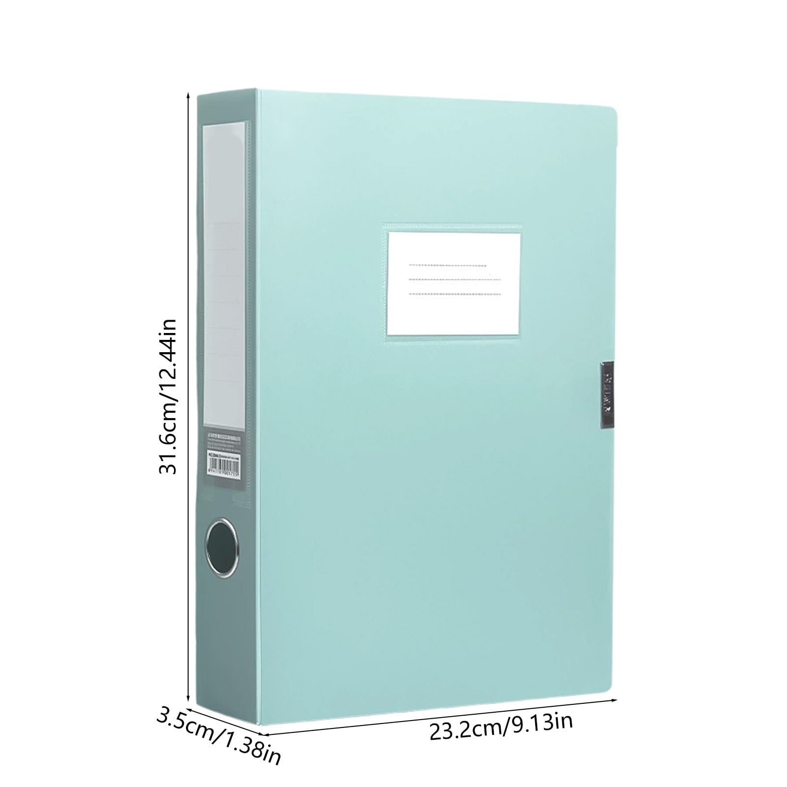 Orangide Foldable Document Box Thickened Polypropylene A4 Retro Style File Storage Box with Lid for Office Supplies Letter Paper Home Organi - Image 2