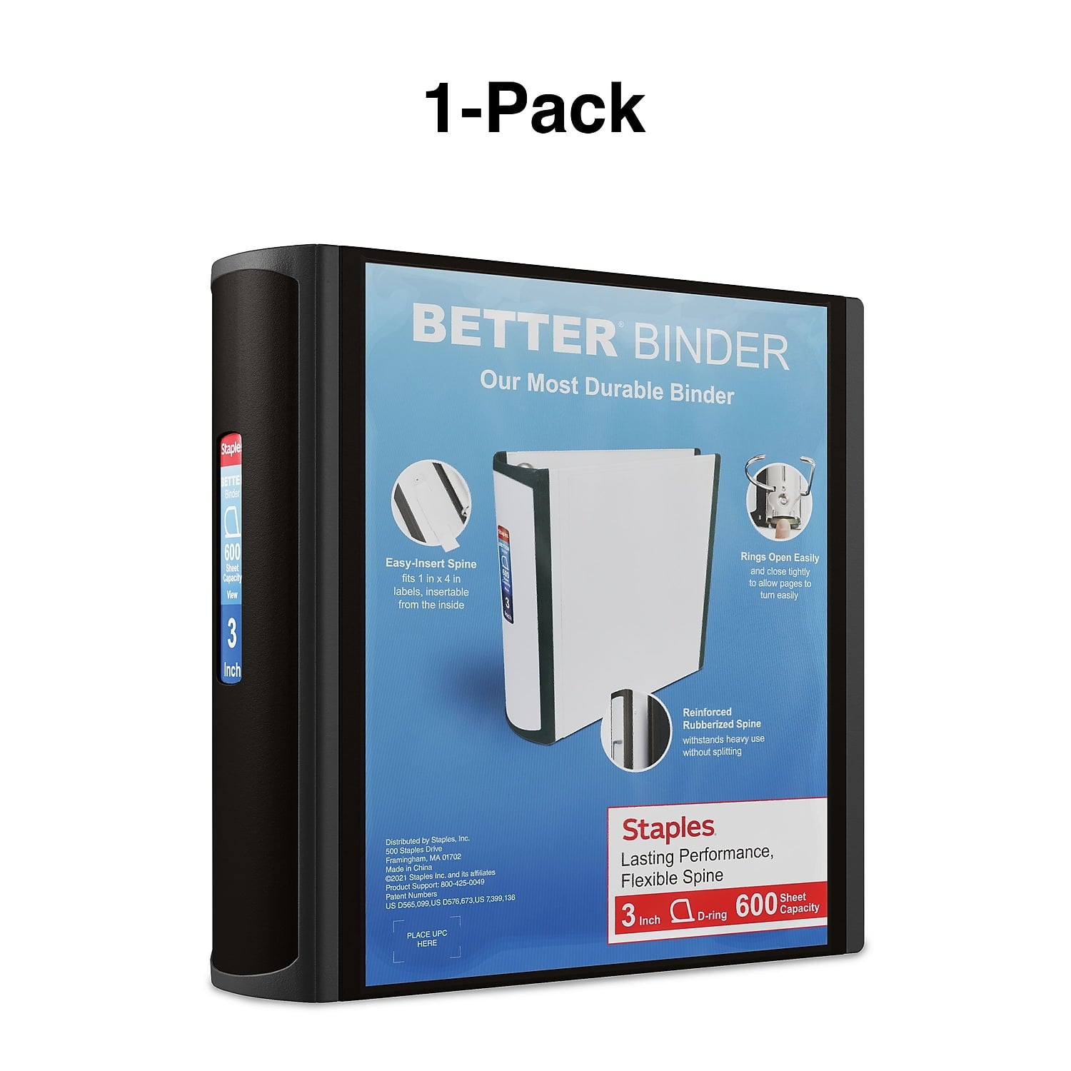 3" 3-Ring Better Binder Black (15126-CC) 702874 - Image 6