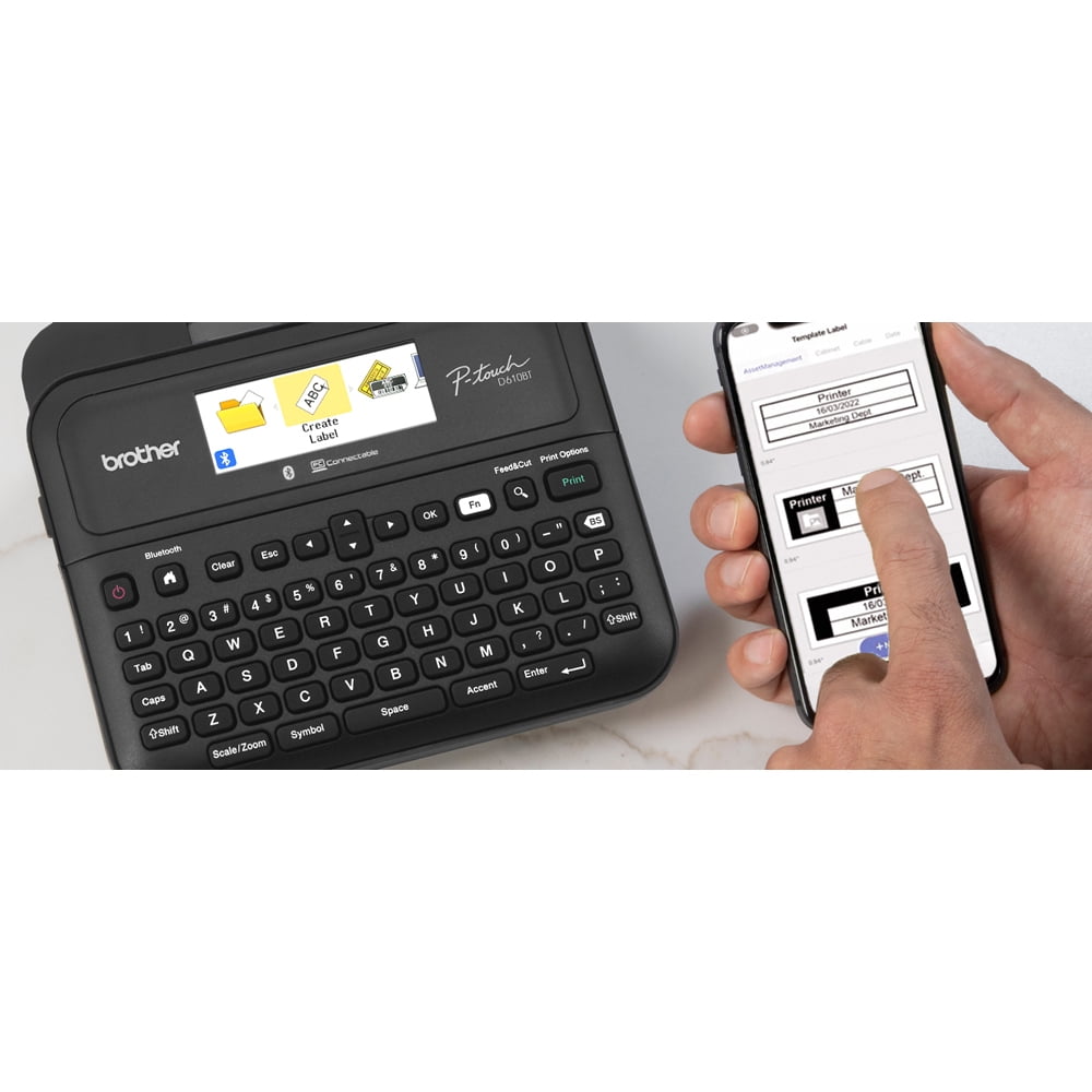 P-touch Business Professional Cected Label Maker PT-D610BT with Bluetooth Cectivity - Image 4