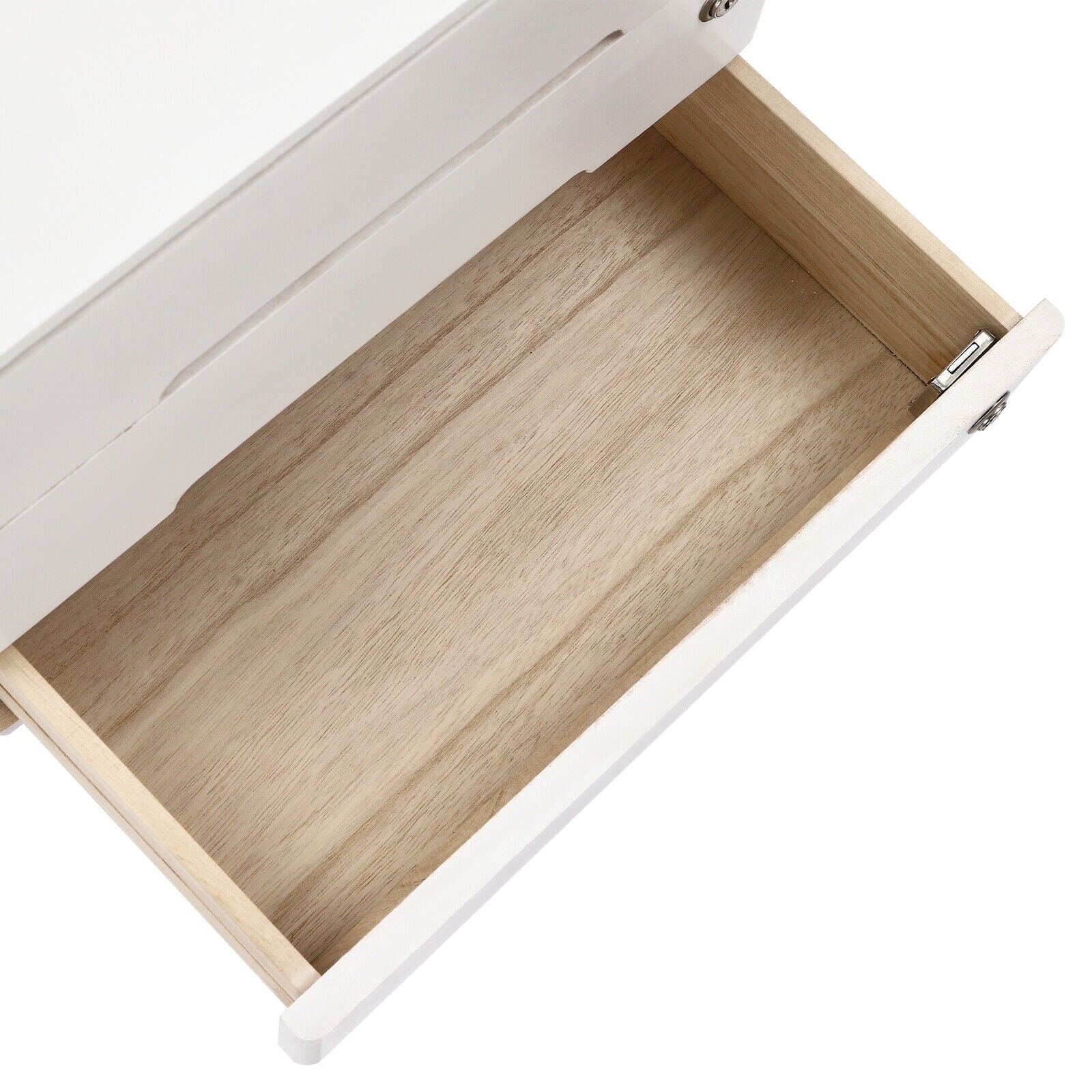 Wooden Desktop Storage Box with Lockable Drawers, Office Supplies File Organizer - Image 3