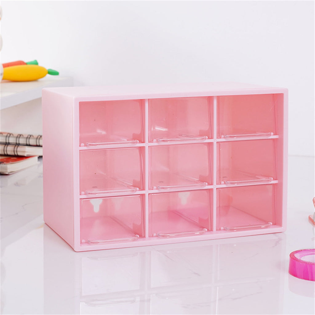 Desktop Plastic Organizer,Drawer Storage Box with 9 Mini Drawers,Drawer Storage Case,Office Supplies Storage Box,Smal... - Image 6