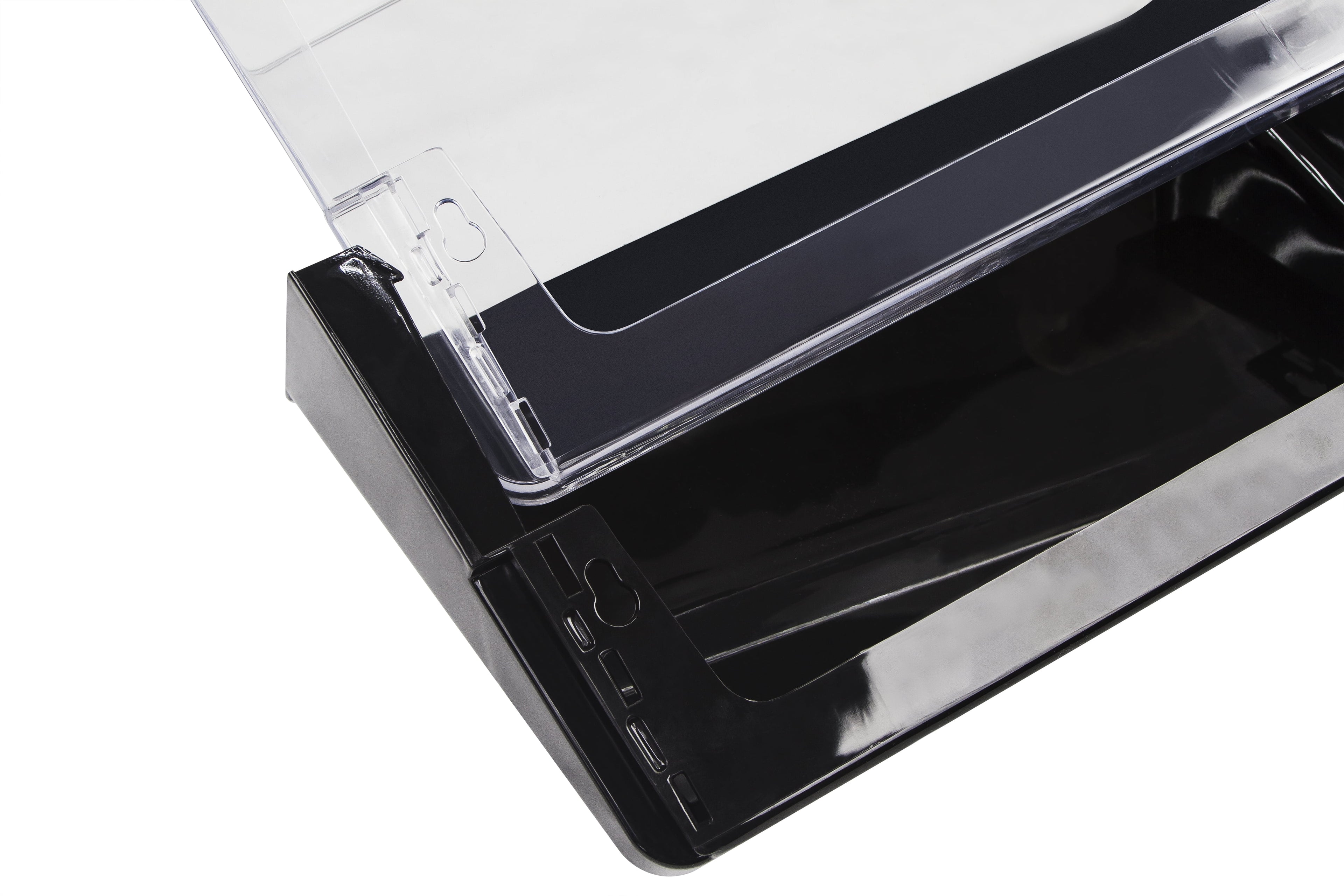 Legal-Size Unbreakable Wall Pocket, Plastic File Organizer, Smoke, 6-Pack - Image 2