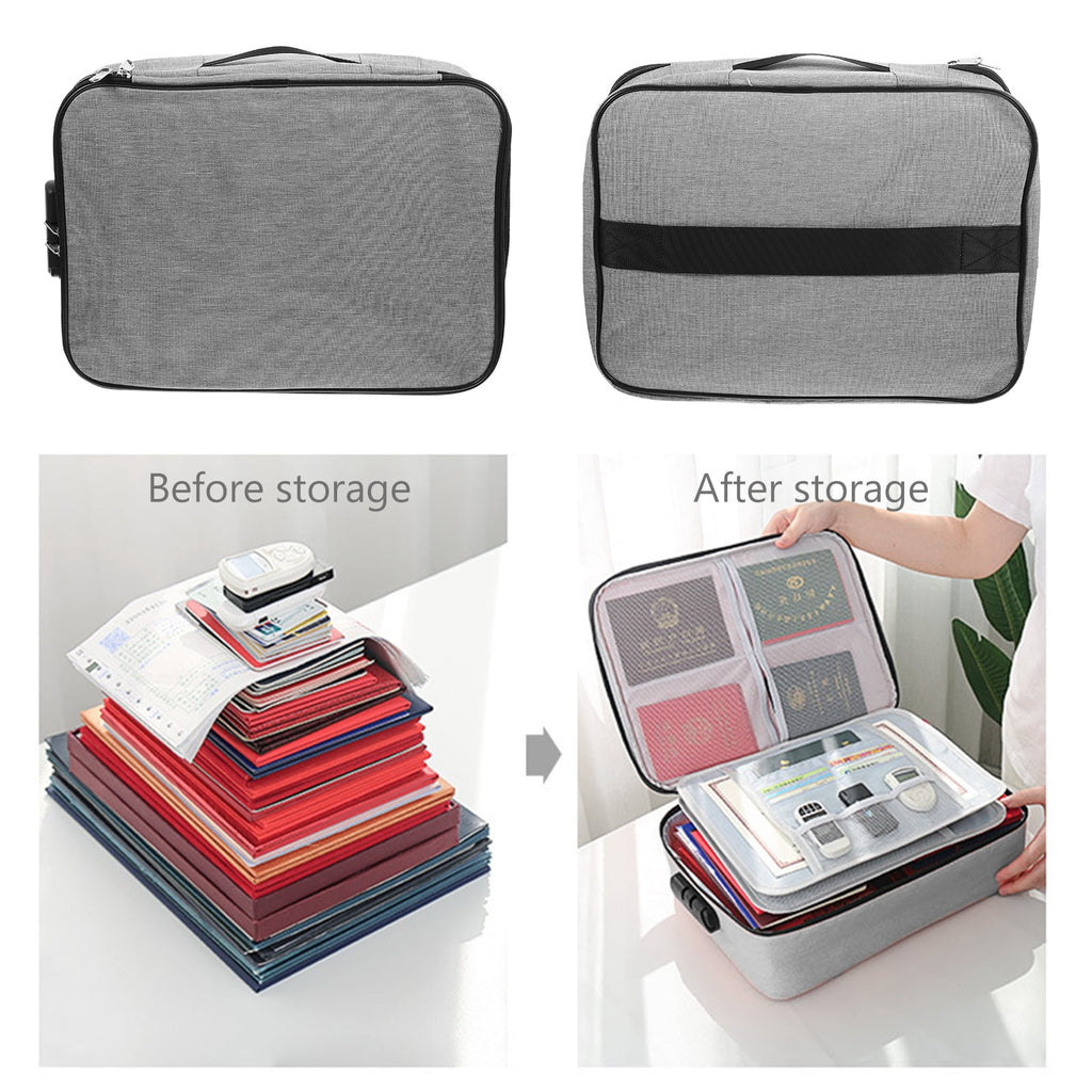Storage Document Bag Portable Office Travel - Image 4