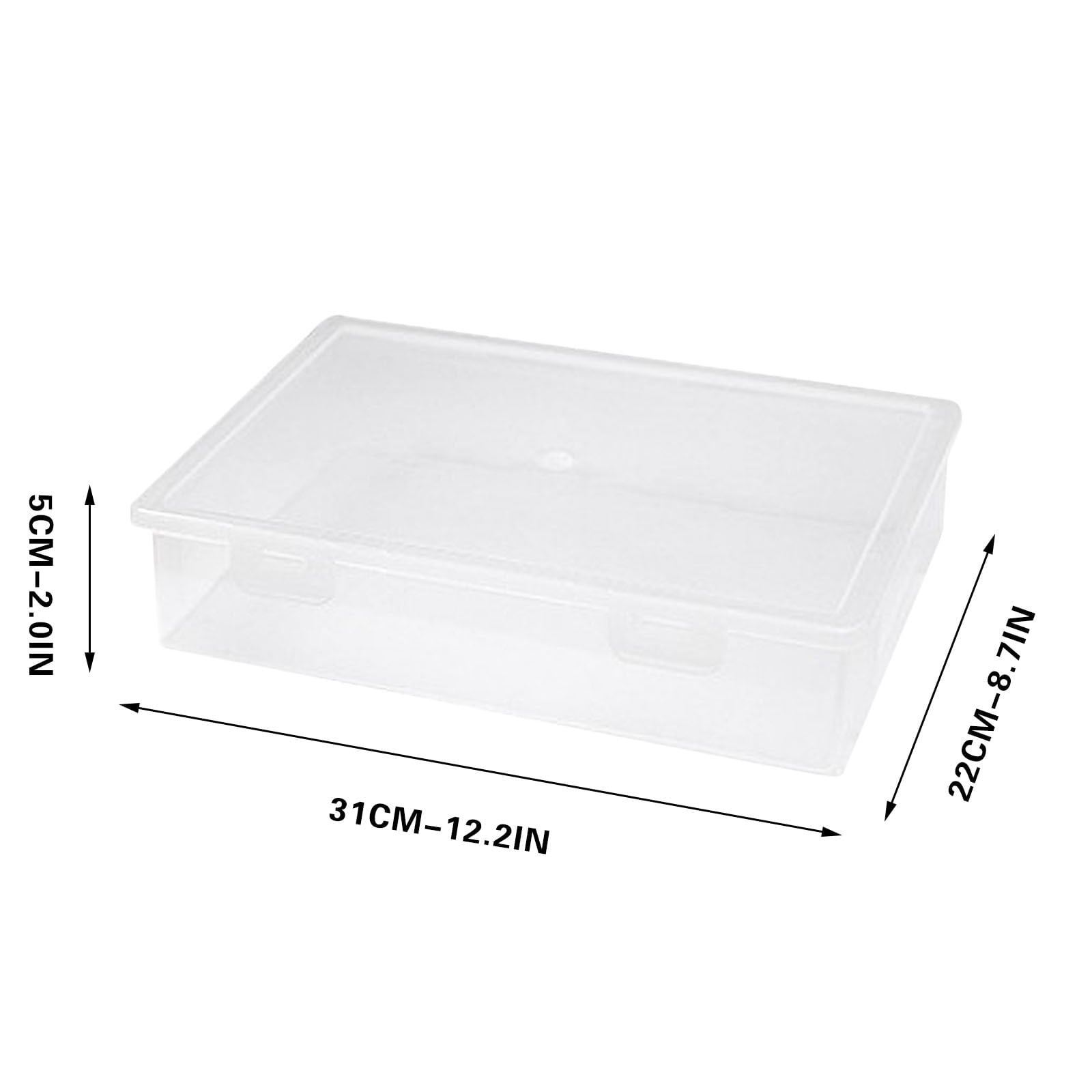 Upgrade Clear A4 File Box Paper Organizers Holder Clearance! Transparent Document Paper Project Case,Plastic Paper St... - Image 4