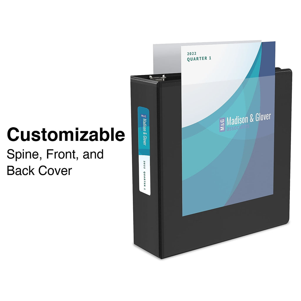 Standard 1.5" 3-Ring View Binders Black 12/Carton / - Image 2