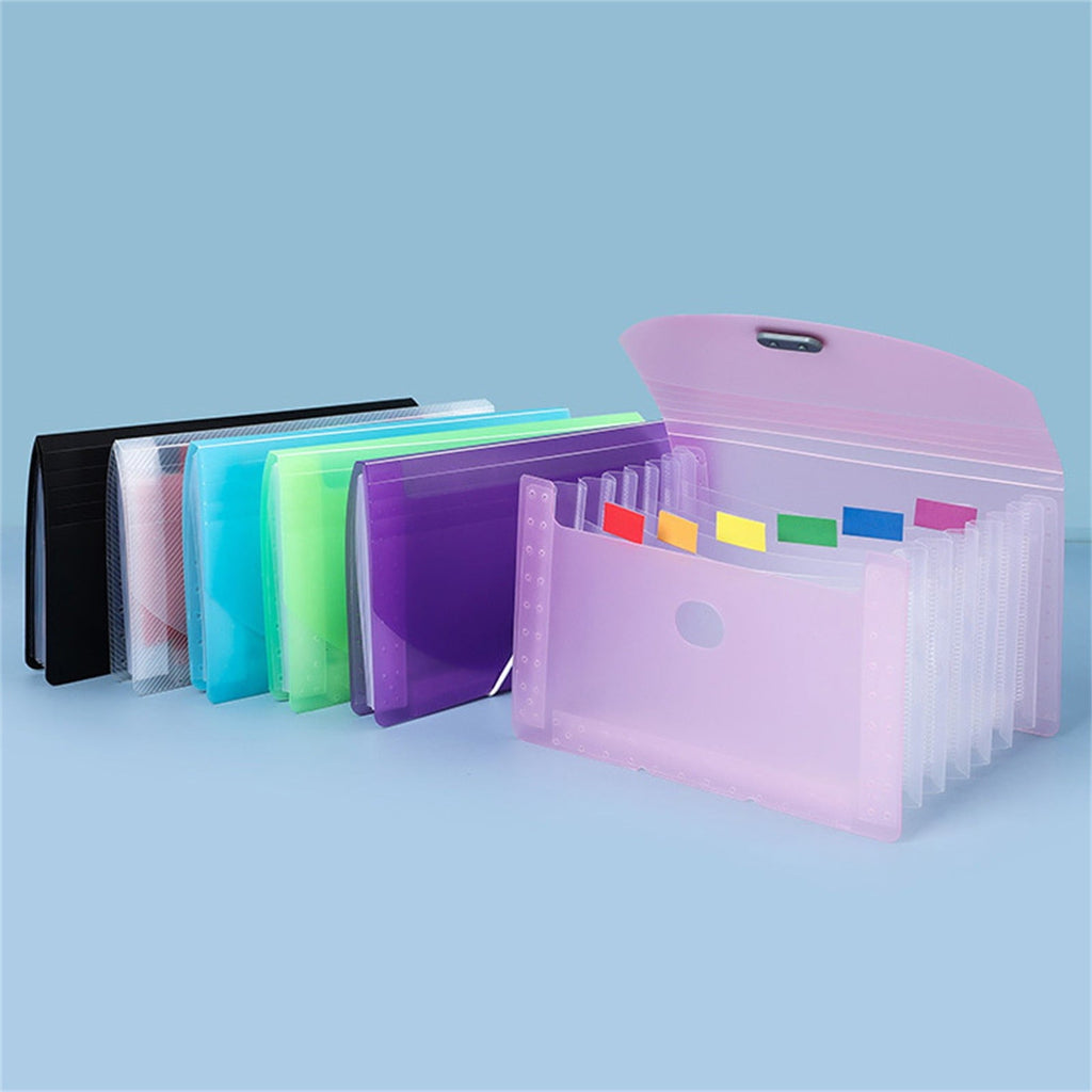 Expandable Desktop File Organizer with Cover - Accordion Folder with 7 Pockets and Index Labels, Letter A6 Paper Docu... - Image 6