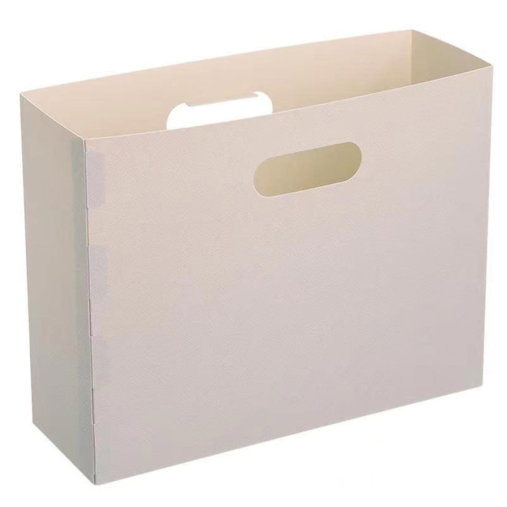 Document Storage Box Folding Large Capacity File Storage Vertical Desk Office Desktop Sundries Organizer for School,B... - Image 2