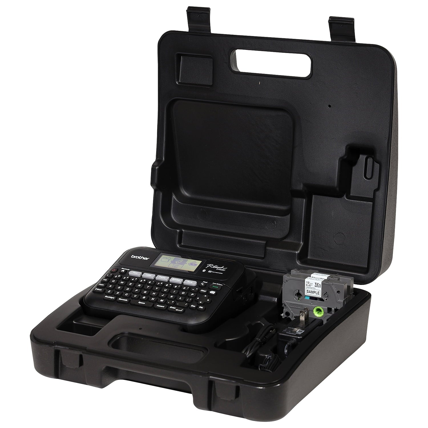 Business Expert Cected Label Maker with Bluetooth Cectivity, includes Carry case and 4m Black Print on Clear Sample L... - Image 2